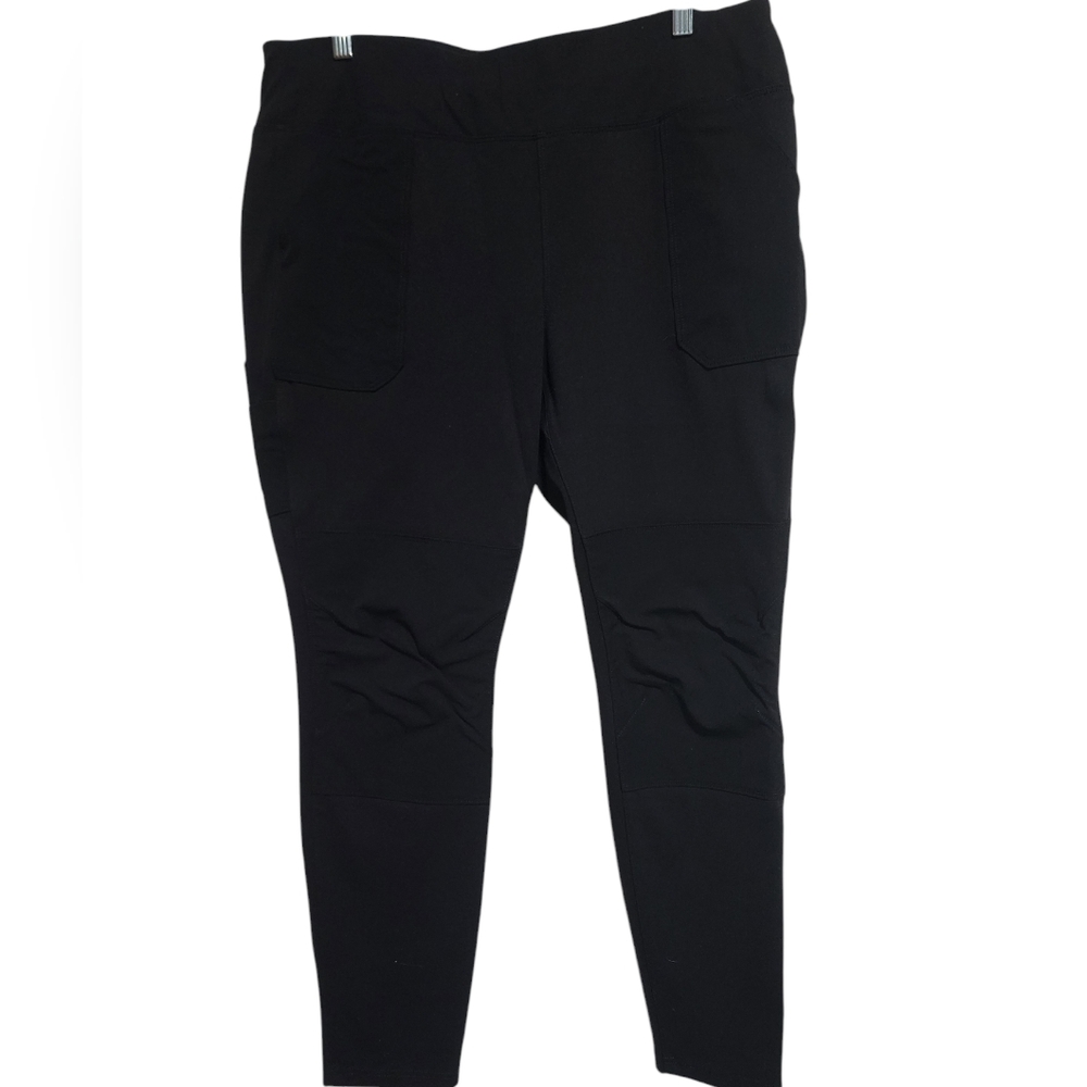CARHARTT Black Stretch Force fitted pants Multiple Pockets SZ XL